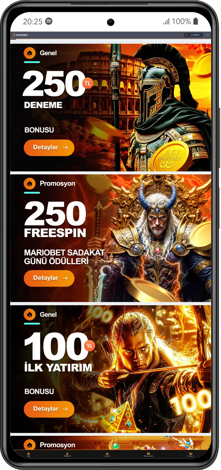 Mariobet apk uygulaması, siteyi ziyaret ettiğinizde bonuslar sunar. Bunu telefonunuzdaki uygulama ile yapmak çok kolaydır.